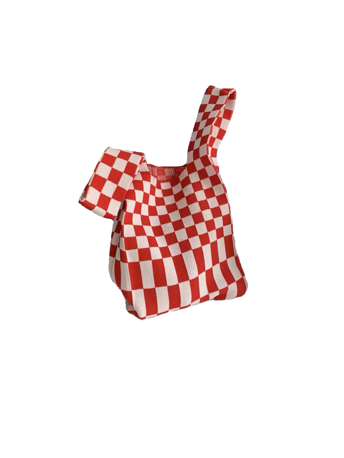 Red Checkered Happy Sack Bag